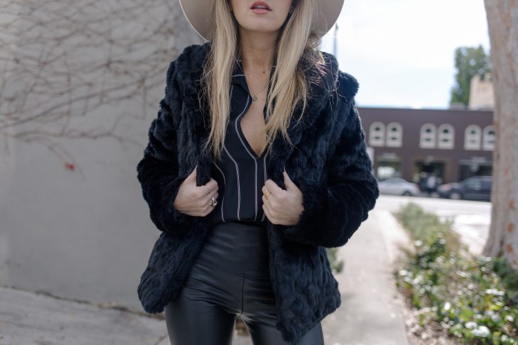 faux fur coat 